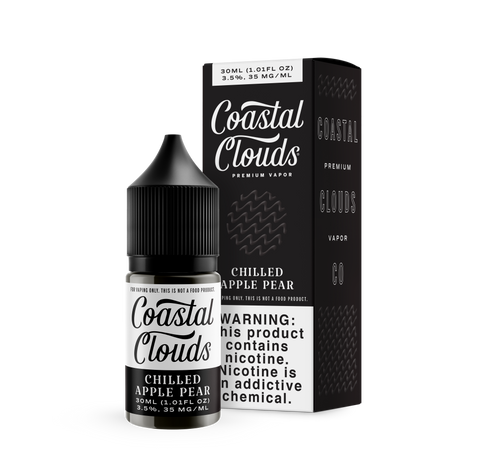 Coastal Clouds Salt Nic - Chilled Apple Pear - 30ml