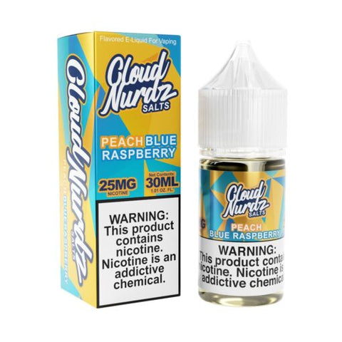 Cloud Nurdz Salts - Peach Blue Raspberry - 30ml