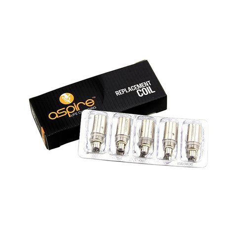 Aspire - ET-S Glass BVC Replacement Coils - 5 Pack - VapinUSA