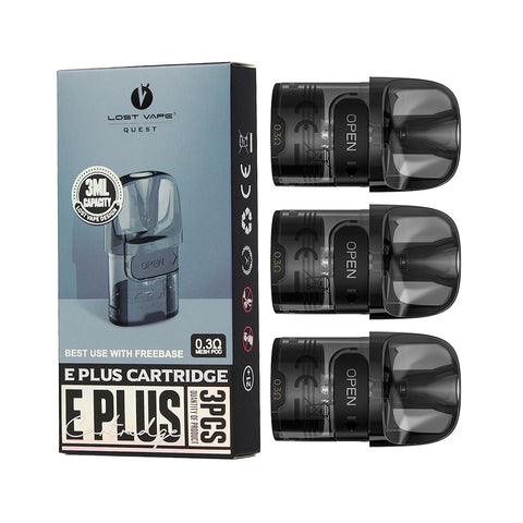 Lost Vape - E Plus Replacement Cartridges - Pack of 3