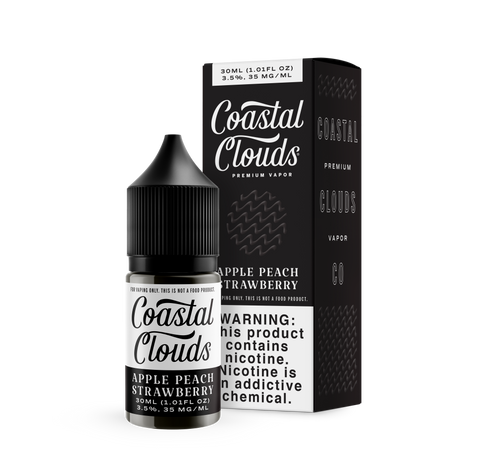 Coastal Clouds Salt Nic - Apple Peach Strawberry - 30ml