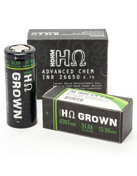 Hohm Tech Hohm Grown 26650 - 4307mAh 51.6A - Battery - VapinUSA